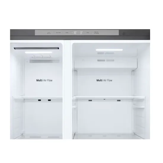 LG GSJC41PYPE side by side hűtőszekrény, 420/221L, Smart Inverter Kompresszor, 91.3x73.5x179 cm, hamvas matt ezüst szín 