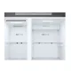 LG GSJC41PYPE side by side hűtőszekrény, 420/221L, Smart Inverter Kompresszor, 91.3x73.5x179 cm, hamvas matt ezüst szín 