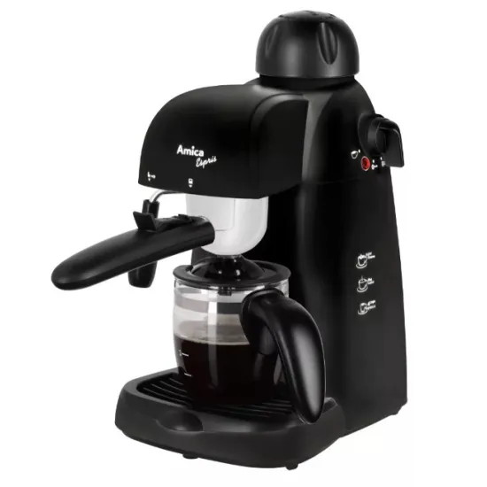 Amica CD 1012 presszó kávéfőző, 800W, 2-4 személyes, fekete szín 