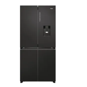 Haier HCR7818DWPT No Frost side by side hűtőszekrény francia ajtós kialakítással, 307/156L, 83.3x65x181.5 cm, fekete szín 