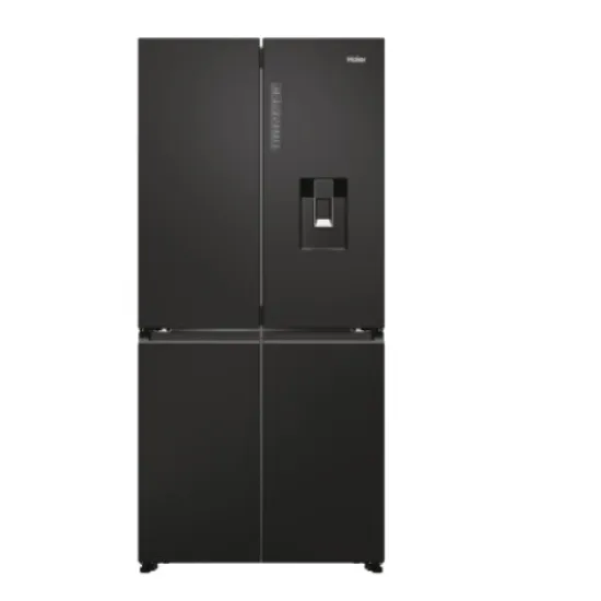 Haier HCR7818DWPT No Frost side by side hűtőszekrény francia ajtós kialakítással, 307/156L, 83.3x65x181.5 cm, fekete szín 