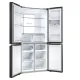 Haier HCR7818DWPT No Frost side by side hűtőszekrény francia ajtós kialakítással, 307/156L, 83.3x65x181.5 cm, fekete szín 