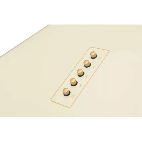 Amica OKC6212RM beépíthető kürtös konyhai elszívó, 60x50x104 cm, elefántcsont szín 