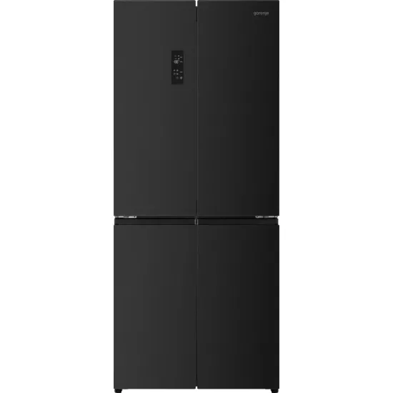 Gorenje NRM819E61BX No Frost Plus side by side hűtőszekrény francia ajtós kialakítással, 311/149L, inverter kompresszor, 79.4x65x190 cm, fekete szín 