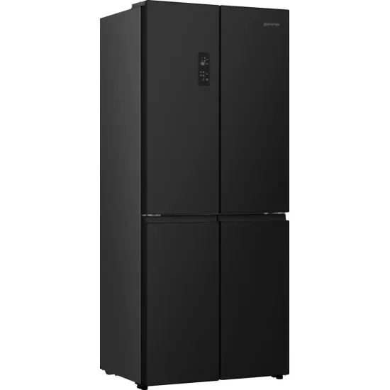 Gorenje NRM819E61BX No Frost Plus side by side hűtőszekrény francia ajtós kialakítással, 311/149L, inverter kompresszor, 79.4x65x190 cm, fekete szín 
