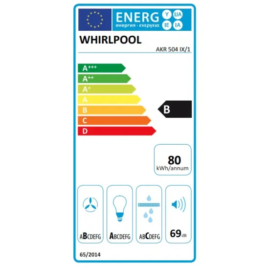 Whirlpool AKR 504 IX/1 sziget elszívó, 100x60x110 cm, inox szín 