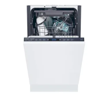 Candy CI1C7SB1FA1 teljesen beépíthető mosogatógép, 11 teríték, inverter motor, 3 kosár, Wifi, automatikus ajtónyitás, 44.8x55.9x81.6 cm