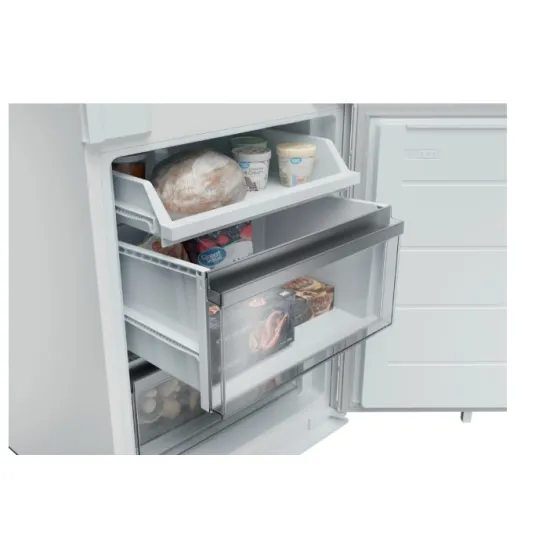 Haier EHBQW5518E Total No Frost beépíthető alulfagyasztós kombinált hűtőszekrény, Wifi, 178/73L, 54x55x177.2 cm