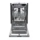 Candy CI1C7SB1FA1 teljesen beépíthető mosogatógép, 11 teríték, inverter motor, 3 kosár, Wifi, automatikus ajtónyitás, 44.8x55.9x81.6 cm