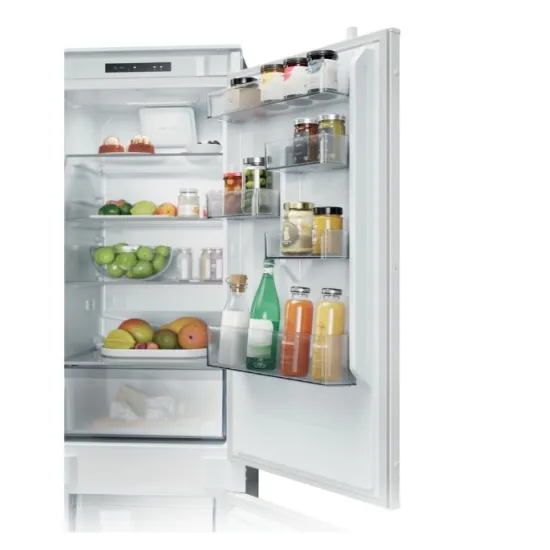 Candy CNBQL3518EV beépíthető alulfagyasztós kombinált hűtőszekrény, 194/74L, 54x55x177.2 cm 