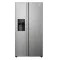 Haier HSR3918EIMP No Frost side by side hűtőszekrény, 337/178L, Dual Inverter Kompresszor, 90.8x65.9x177.5 cm, platina inox szín 