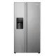 Haier HSR3918EIMP No Frost side by side hűtőszekrény, 337/178L, Dual Inverter Kompresszor, 90.8x65.9x177.5 cm, platina inox szín 