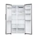 Haier HSR3918EIMP No Frost side by side hűtőszekrény, 337/178L, Dual Inverter Kompresszor, 90.8x65.9x177.5 cm, platina inox szín 
