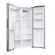 Haier HSR3918EIMP No Frost side by side hűtőszekrény, 337/178L, Dual Inverter Kompresszor, 90.8x65.9x177.5 cm, platina inox szín 