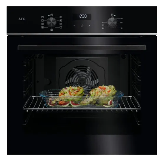 AEG TU5AB21FSB beépíthető sütő, 72L, 59.6x56.9x59.4 cm, fekete szín 