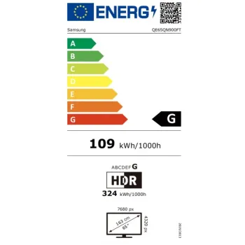 Samsung QE65QN900FTXXH 8K UHD Smart Neo QLED Mini LED TV, 65", 165.1 cm 