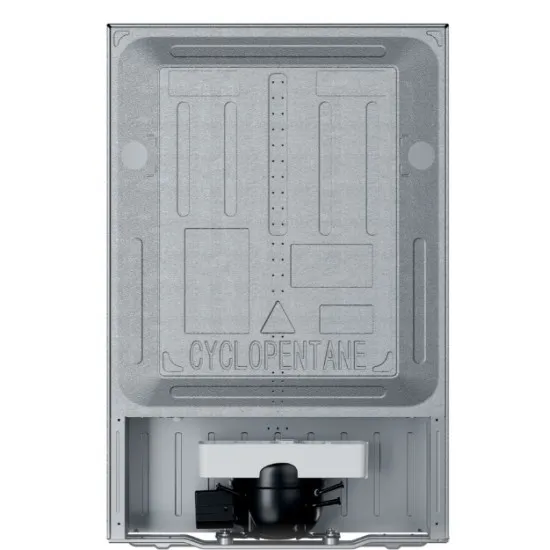 Candy CNOQ2S58EX egyajtós hűtőszekrény fagyasztóval, 100/14L, 54.5x56.2x85 cm, inox szín 