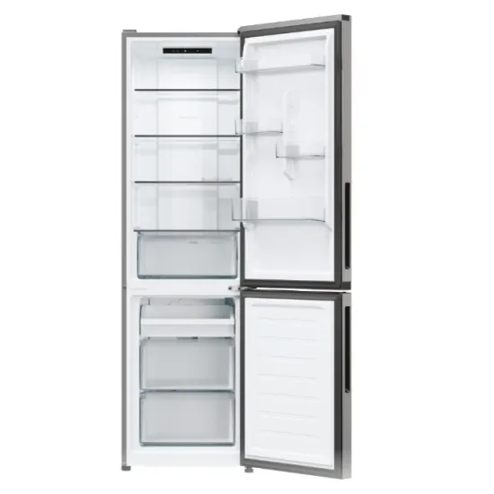 Candy CNCQ2T518EX No Frost alulfagyasztós kombinált hűtőszekrény, 197/82L, Wifi, 54.5x60.2x182.5 cm, inox szín 