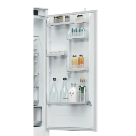 Haier EHBQW5519E Total No Frost beépíthető alulfagyasztós kombinált hűtőszekrény, Wifi, 211/73L, 54x55.5x193.5 cm