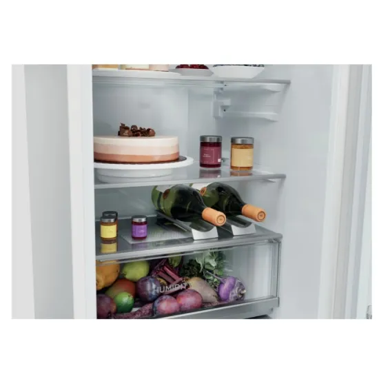 Haier EHBQW5519E Total No Frost beépíthető alulfagyasztós kombinált hűtőszekrény, Wifi, 211/73L, 54x55.5x193.5 cm