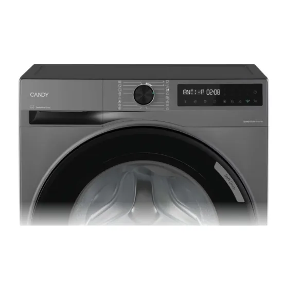 Candy BR 48SBL6G-S elöltöltős mosógép, 8 kg, Wifi, gőz , inverter motor, 60x49x85 cm, antracitszürke szín 