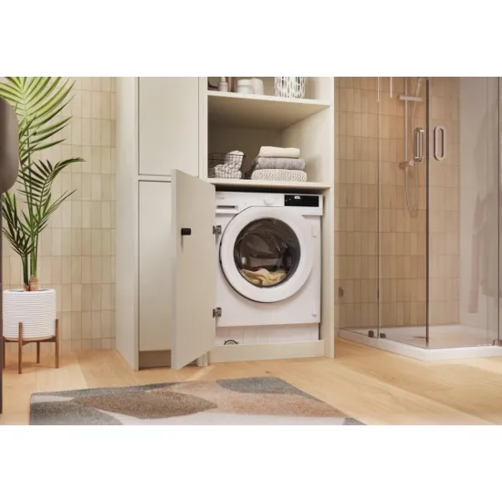 Candy BC4S69M6D8J-S beépíthető elöltöltős mosógép, 9 kg, gőz, inverter motor, Wifi, 60x52.5x82 cm 