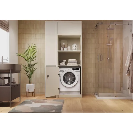 Candy BC4S69M6D8J-S beépíthető elöltöltős mosógép, 9 kg, gőz, inverter motor, Wifi, 60x52.5x82 cm 