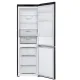 LG GBV3100AEP alulfagyasztós kombinált hűtőszekrény, 234/110L, Smart Inverter Kompresszor, 59.5x67.5x186 cm, matt éjfekete szín 
