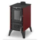 Hunor 806 Iglo kályha, bordó, 10.6kW, Öntöttvas tűztér