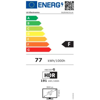 LG OLED55C51LA 4K UHD AI Smart OLED TV, 55", 139.7 cm 