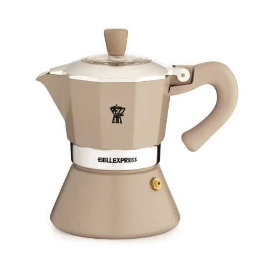 Ghidini 1356V Bellexpress kotyogós kávéfőző, 3 személyes, szürke