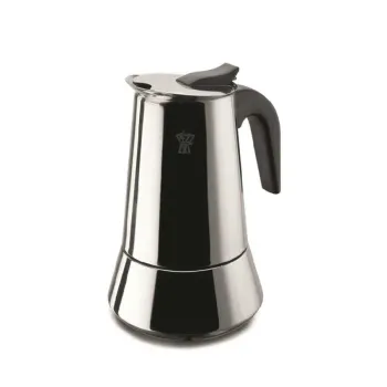 Ghidini 1386 Steelexpress kotyogós kávéfőző, 2 személyes, indukciós főzőlapon is használható, inox 