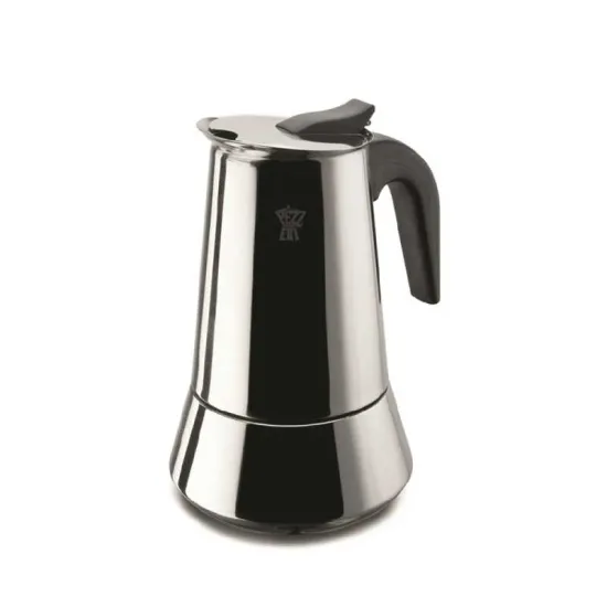 Ghidini 1386 Steelexpress kotyogós kávéfőző, 2 személyes, indukciós főzőlapon is használható, inox 