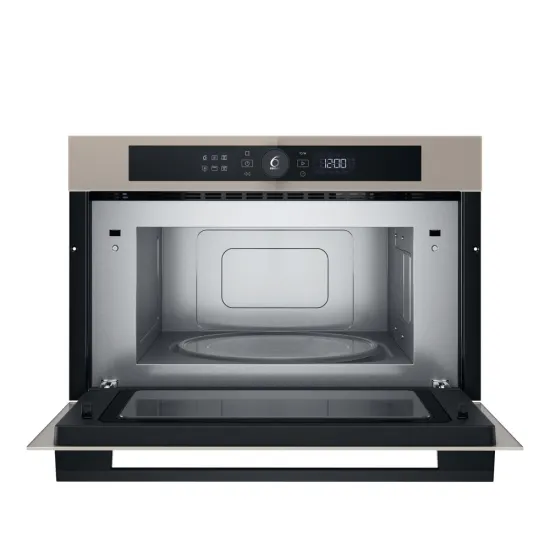 Whirlpool WMD54MBG beépíthető mikrohullámú sütő, 31L, 1000W, Crisp funkció, 59.5x46.8x38.5 cm, urban beige szín 