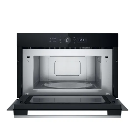 Whirlpool WMD54MX beépíthető mikrohullámú sütő, 31L, Crisp funkció, 800W, 59.5x46.8x38.5 cm, inox szín 