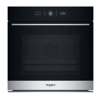 Whirlpool WOI5S8PM1SXA beépíthető sütő, 73L, 6. Érzék technológia előre beállított receptek, pirolitikus és hidrolitikus tisztítás, 59.5x56.4x59.7 cm, inox szín