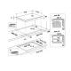 Whirlpool WF S1577 CPNE beépíthető indukciós kerámialap, 77x51x5.4 cm, fekete szín