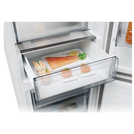 Candy ECN2CQTEX206 No Frost alulfagyasztós kombinált hűtőszekrény, 289/120L, 59.5x66.7x205 cm 