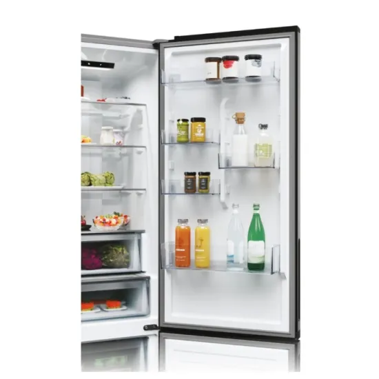 Candy ECN2CQTEX206 No Frost alulfagyasztós kombinált hűtőszekrény, 289/120L, 59.5x66.7x205 cm 