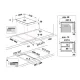 Whirlpool WS Q0530 NE beépíthető indukciós dominó 2 főzőzónás kerámialap, 28.4x51x5.4 cm, fekete szín 