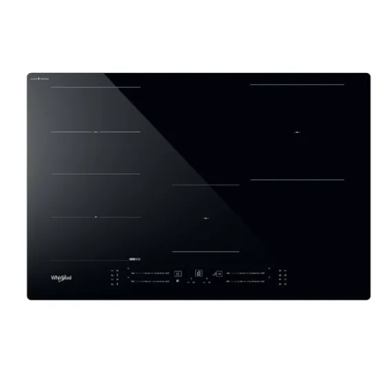 Whirlpool WF S1577 CPNE beépíthető indukciós kerámialap, 77x51x5.4 cm, fekete szín