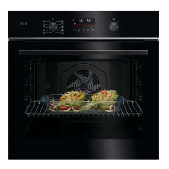 AEG TU5PB431SB beépíthető sütő, 72L, Wifi, pirolitikus tisztítás, 59.4x56.8x59.5 cm, fekete szín 