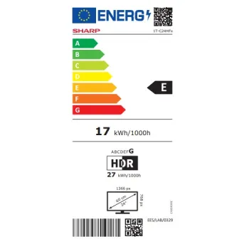 Sharp 24HF2265E HD Ready Smart LED TV, 24", 60.96 cm 
