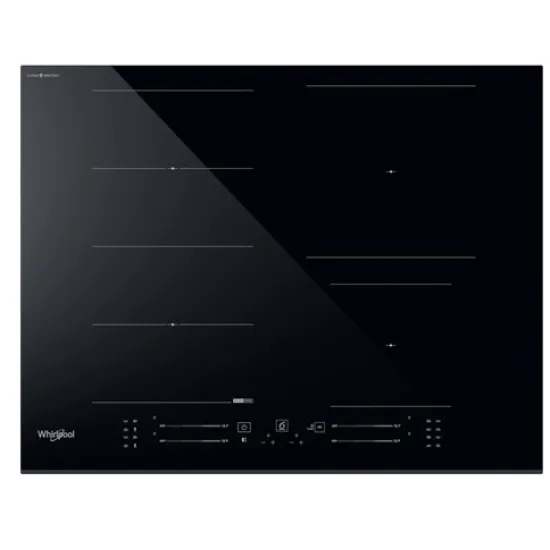 Whirlpool WF S4665 CPBF beépíthető indukciós kerámialap, 65x51x5.4 cm, fekete szín 