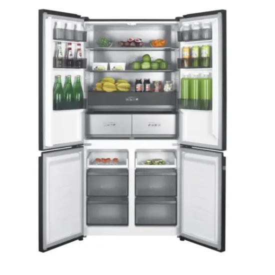 MPM MPM-503-SSI-10 Total No Frost side by side hűtőszekrény francia ajtós kialakítással, 349/151L, inverter kompresszor, 90.5x59.7x190.2 cm, sötét inox szín 