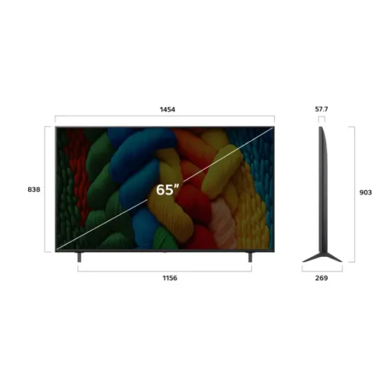 LG 65NANO80A3B NanoCell AI 4K UHD Smart LED TV, 65", 165.1 cm 
