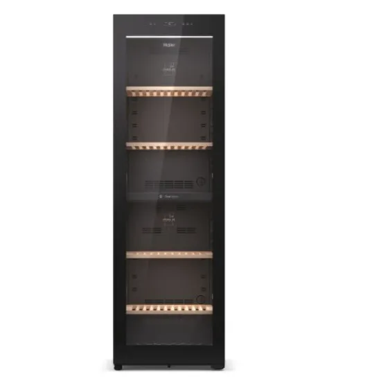 Haier HWS236GDEH1 borhűtő, 236 palack, Wifi+Bluetooth, 59.7x71.4x190 cm, fekete szín 