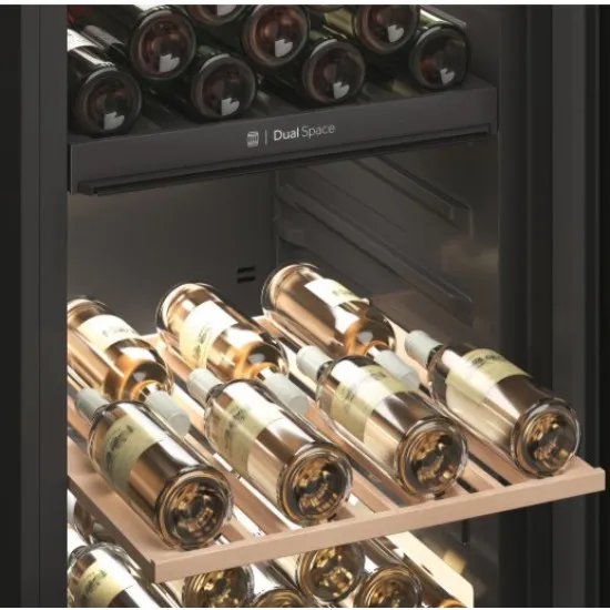 Haier HWS236GDEH1 borhűtő, 236 palack, Wifi+Bluetooth, 59.7x71.4x190 cm, fekete szín 