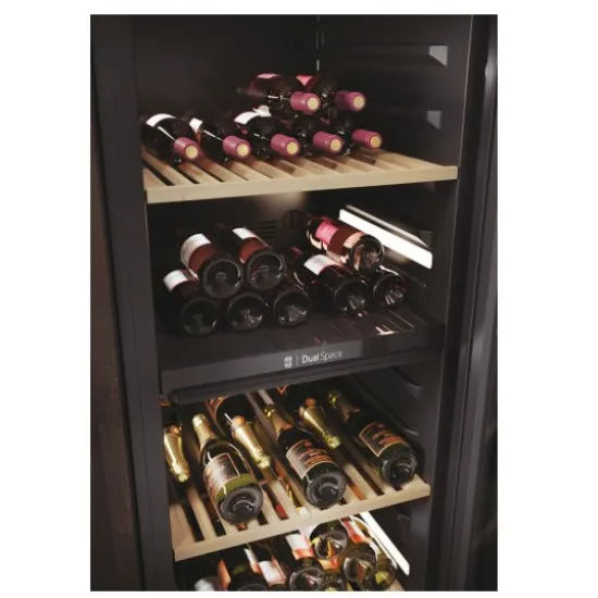 Haier HWS236GDEH1 borhűtő, 236 palack, Wifi+Bluetooth, 59.7x71.4x190 cm, fekete szín 