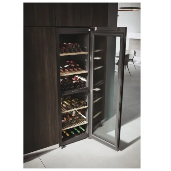 Haier HWS236GDEH1 borhűtő, 236 palack, Wifi+Bluetooth, 59.7x71.4x190 cm, fekete szín 